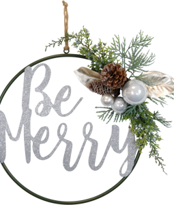 1423 WREATH BE MERRY